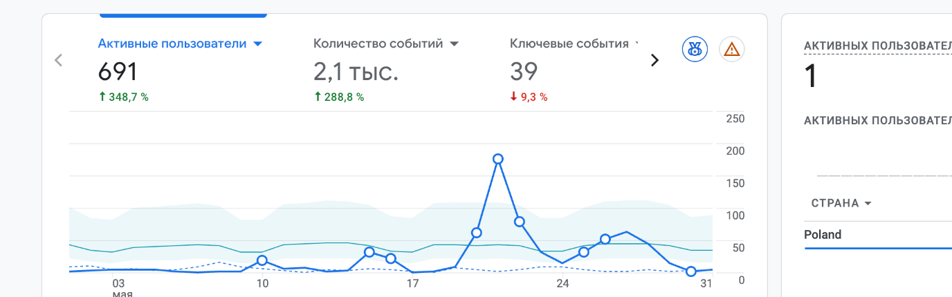 Google Analytics трафик Izabella Lipetski